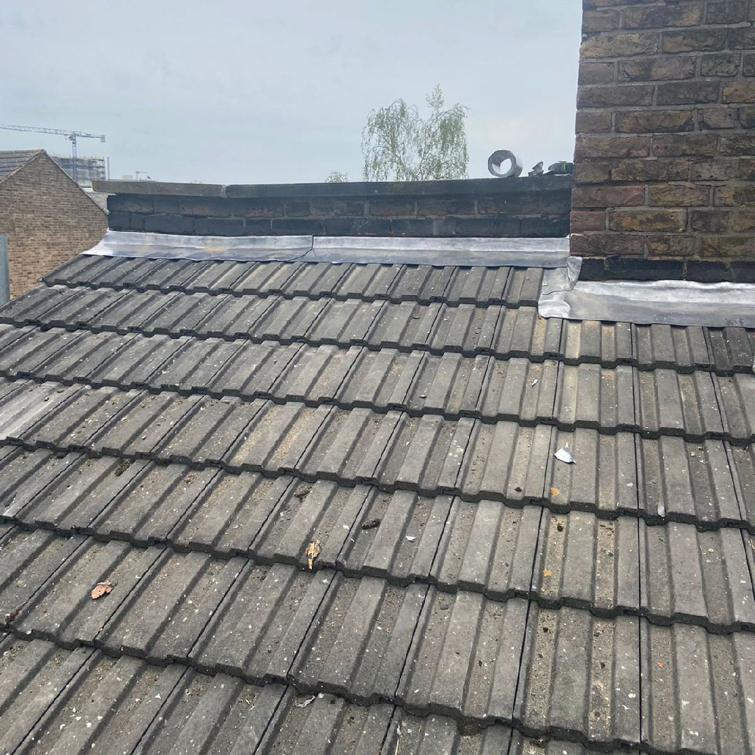 repair work on roof and around chimney