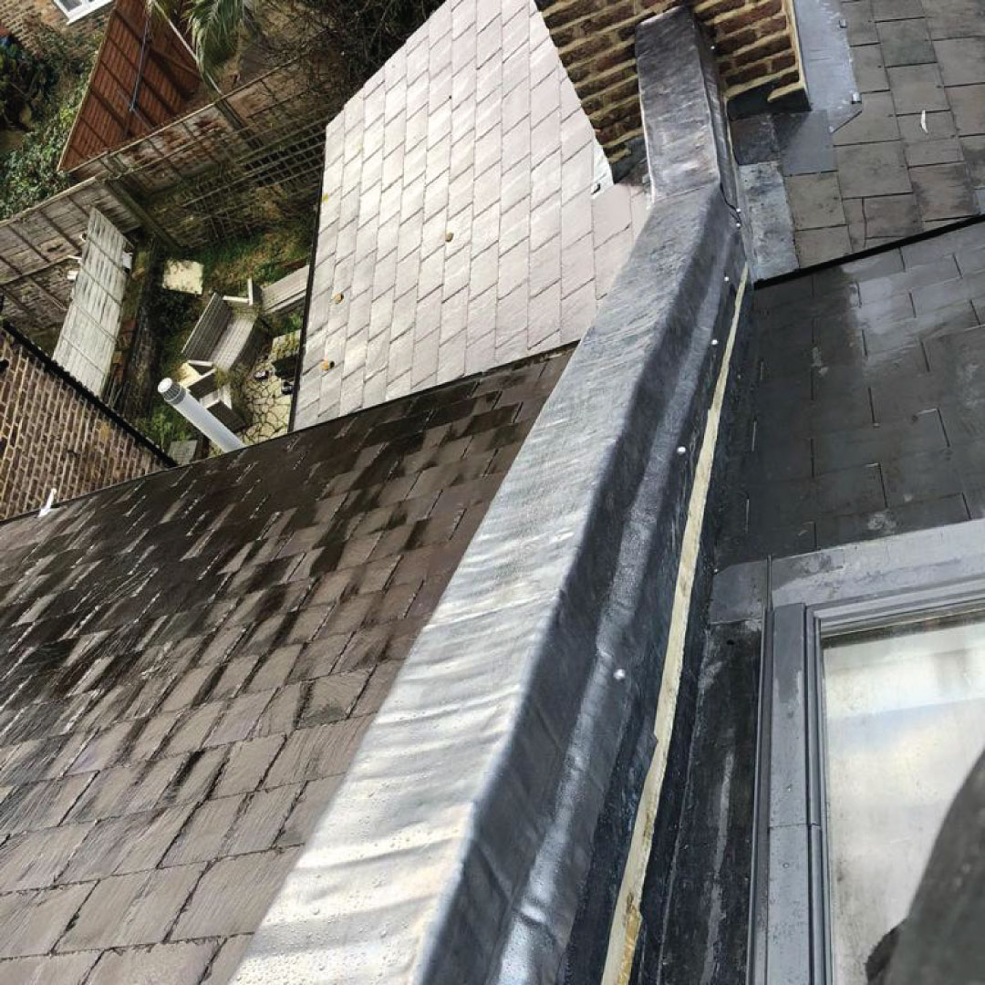 ariel view of lead ridge capping work