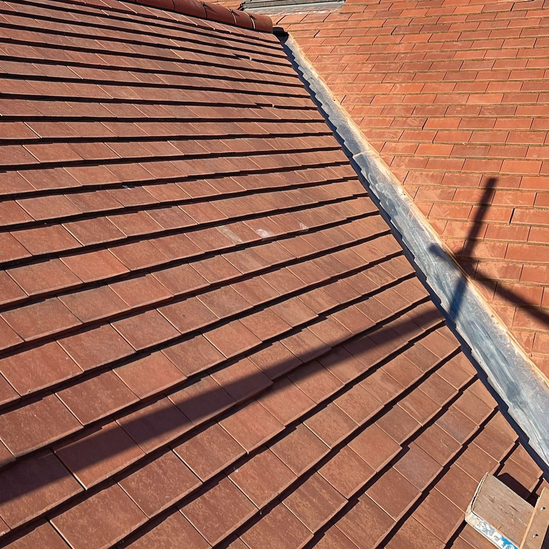 tidy finished roof valley repair